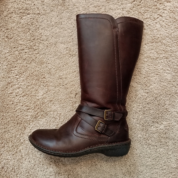 UGG Rosen Leather Riding Boots | sz 8, Espresso Brown, original box - Picture 6 of 16